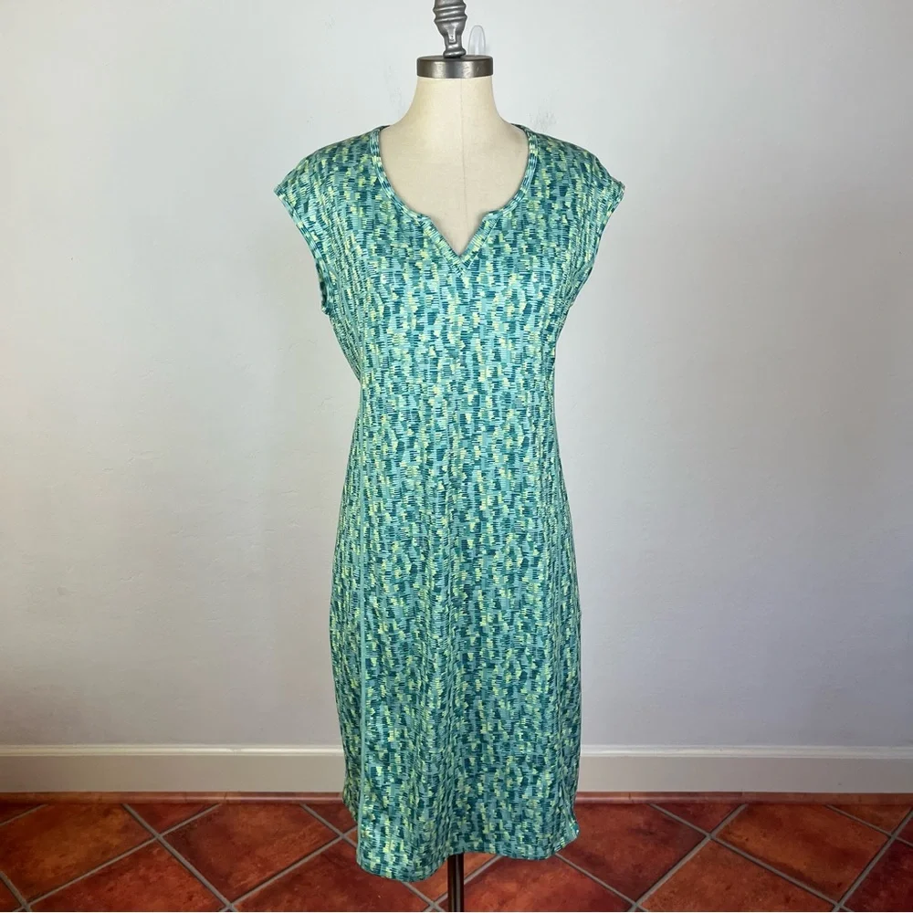 Simms Drifter Dress in Coastal Print Aqua - Picture 1 of 7